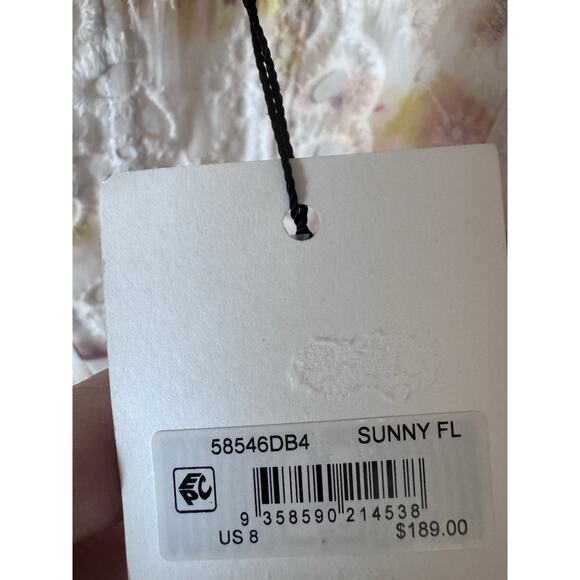 Bardot Women's Lilah Corset Midi Dress Floral Eyelet Sz L NWT $189 - Picture 10 of 14